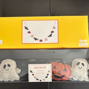 Halloween Felt Garland with Ghosts and Pumpkins